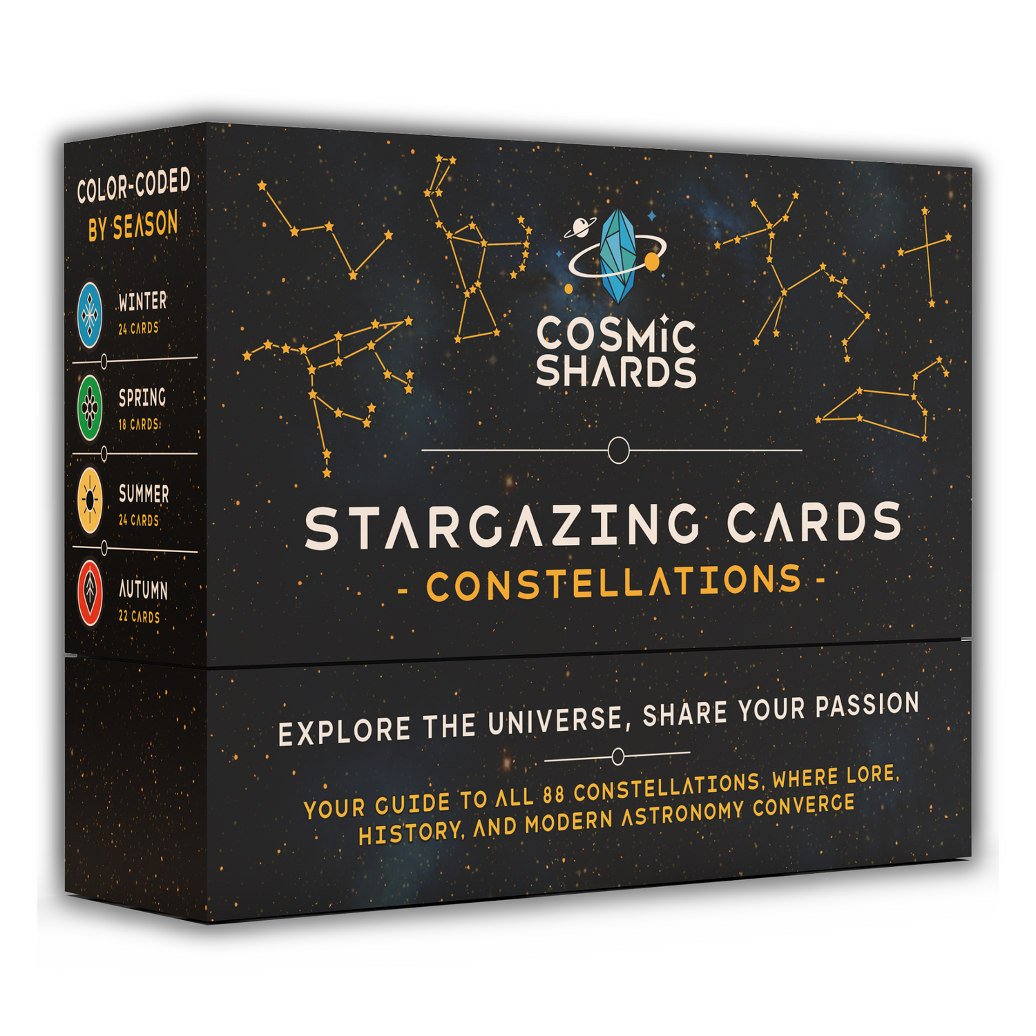 Cosmic Shards: Stargazing Cards - Constellations box